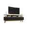 Manhattan Comfort Yonkers 70.86 TV Stand, Black and Cinnamon 234BMC82 - alternate 7